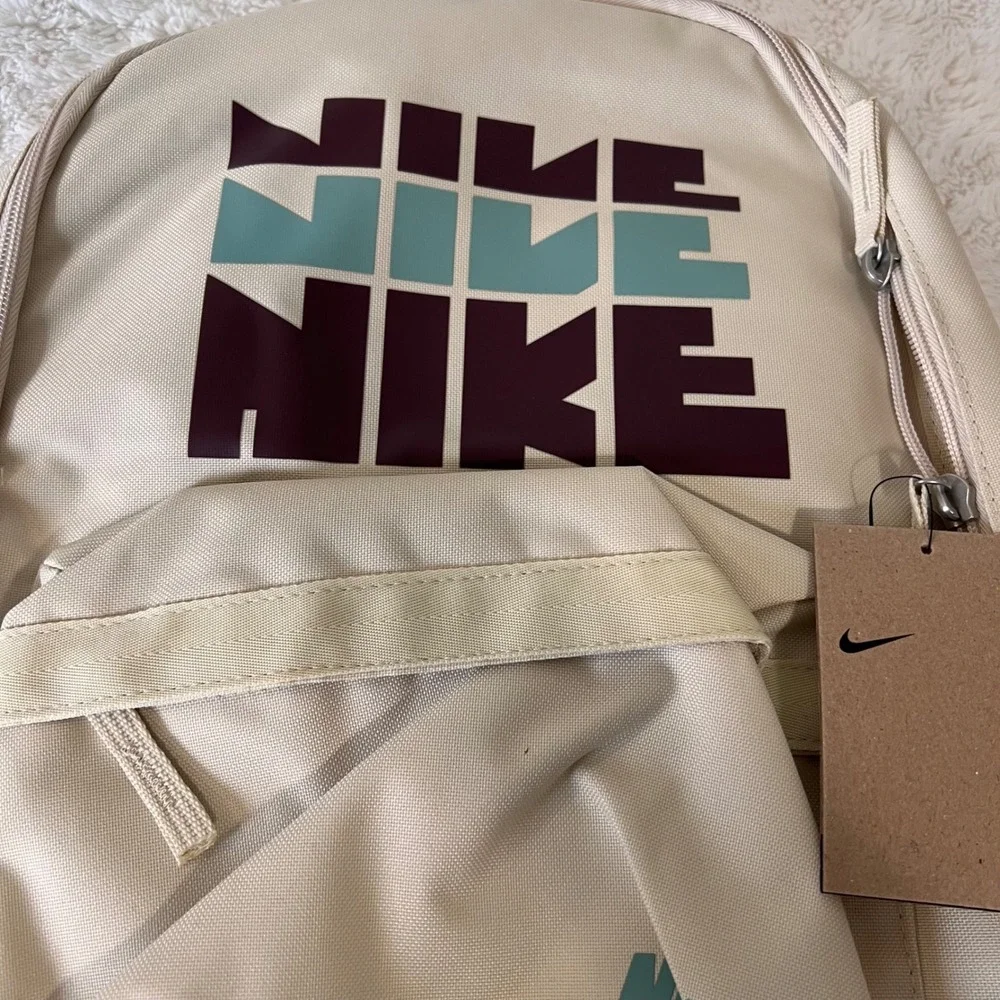 Nike Heritage‎ Retro Backpack Light Khaki Burgundy Crush Mint Green Logo NWT